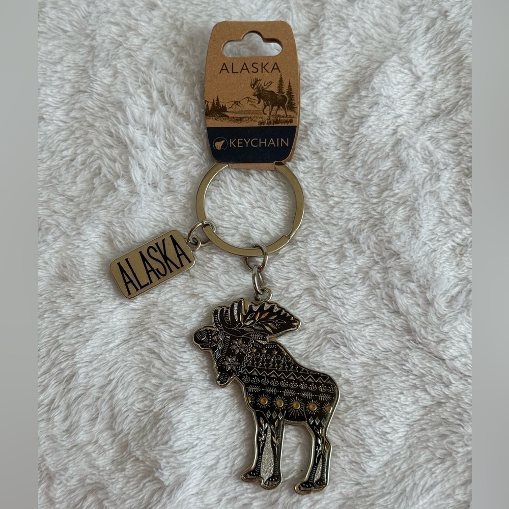 Alaskan Moose Keychain NWT